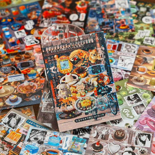 45-Sheet Retro Japanese Style Sticker Book, Vintage Nihon Aesthetics, for Journal Decoration & DIY Crafts - AliExpress 