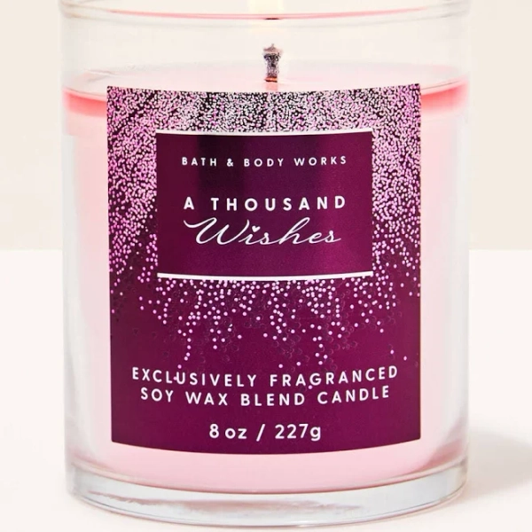 Bath & Body Works A Thousand Wishes Single Wick Candle