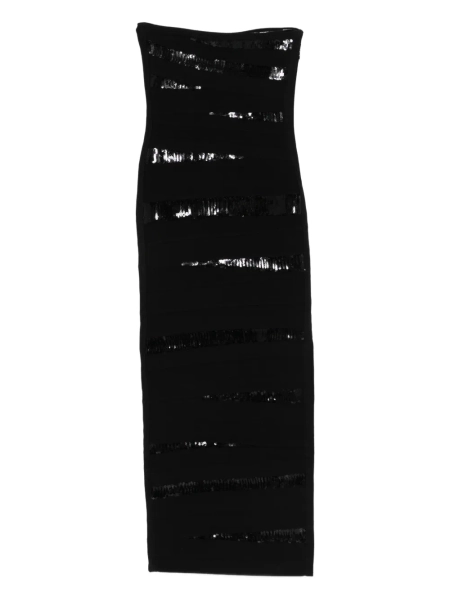 Hervé Léger robe mi-longue Chiara Gown à sequins | XS