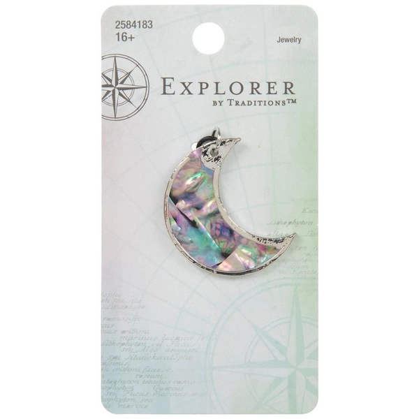Shell Crescent Moon Pendant