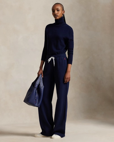 Drawstring Wide-Leg Tracksuit Bottoms for Women | Ralph Lauren® UK