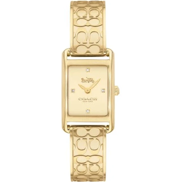 Coach Women's Allie Crystal Accent Stainless Steel Bangle Watch