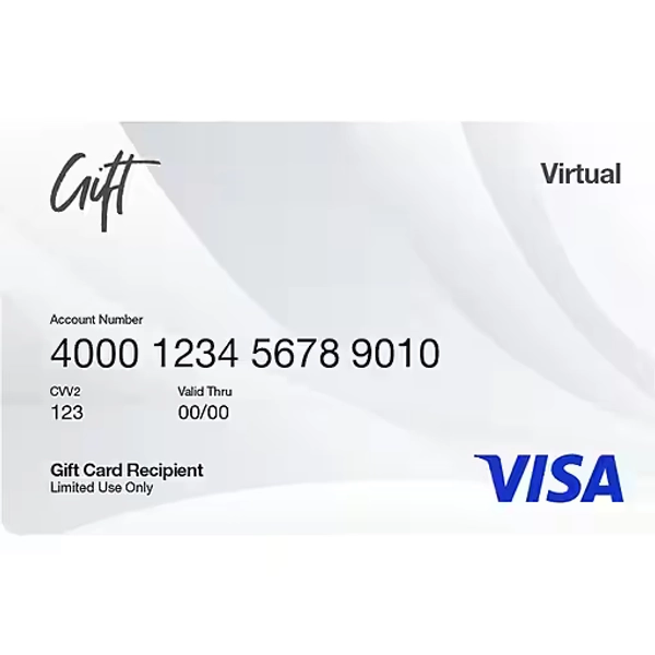 Visa® Virtual $200.00 Gift Card, Email Delivery