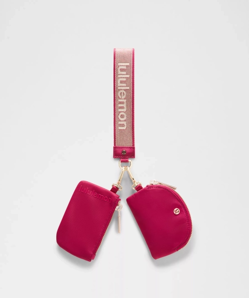 Dual Pouch Wristlet *Metallic Wordmark - Berry Rumble - ONE SIZE