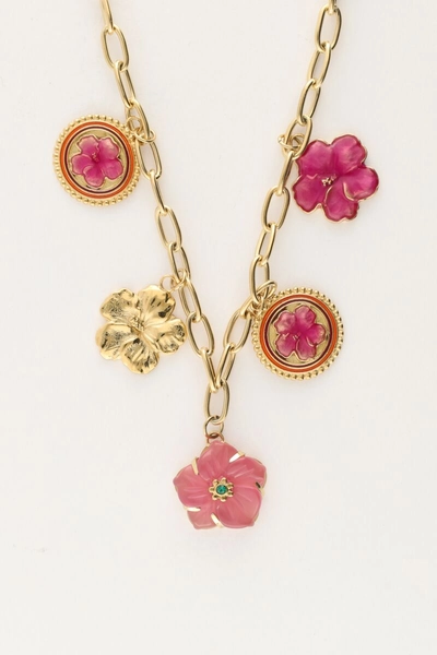Island ketting met 5 bedel bloemen | My Jewellery