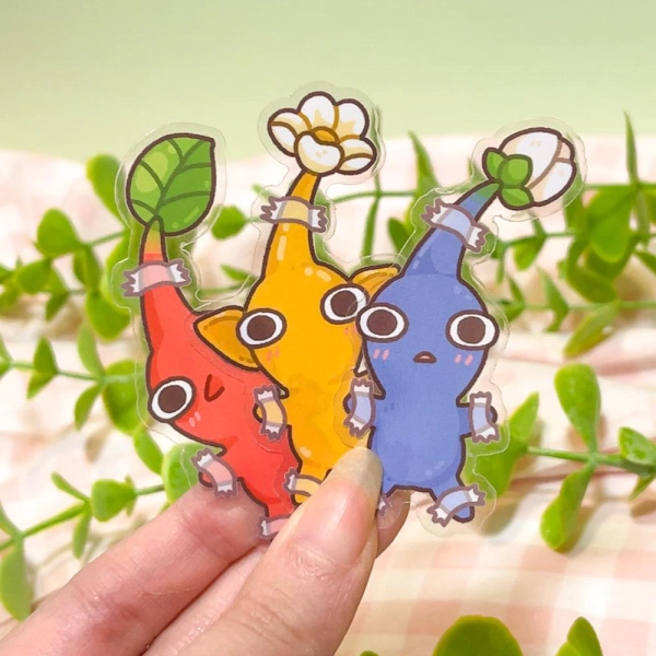 Pikmin Clear Vinyl sticker