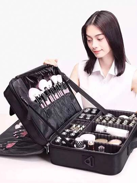 New Oxford Cloth Makeup Bag For Women Waterproof Large Capacity Travel Cosmetic Case Makeup Travel Toiletry Organizer Essentials Gifts Storage Zipper Accessories Nail