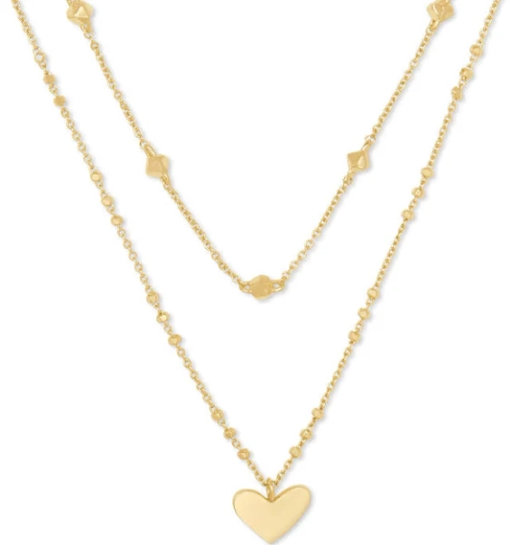 Kendra Scott Ari Heart Multi Strand Necklace
