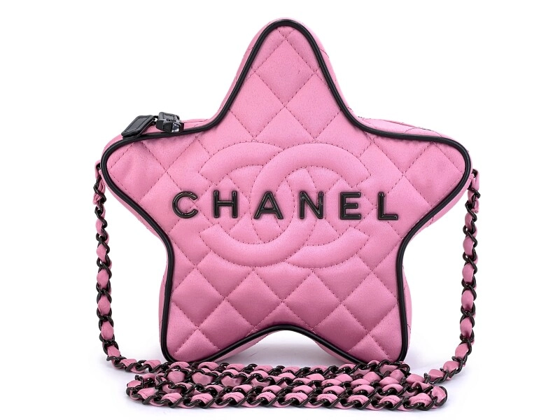 Chanel Pink Quilted Satin Walk Of Fame Paris-Los Angeles Bag Black Hardware, 2024 Available For Immediate Sale At Sotheby’s