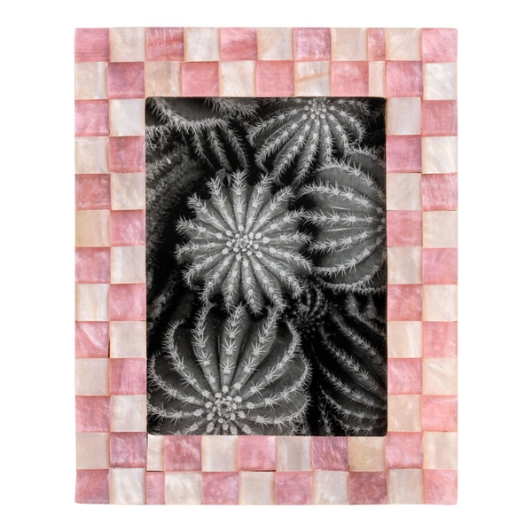 Mini Pink Resin Weave Picture Frame