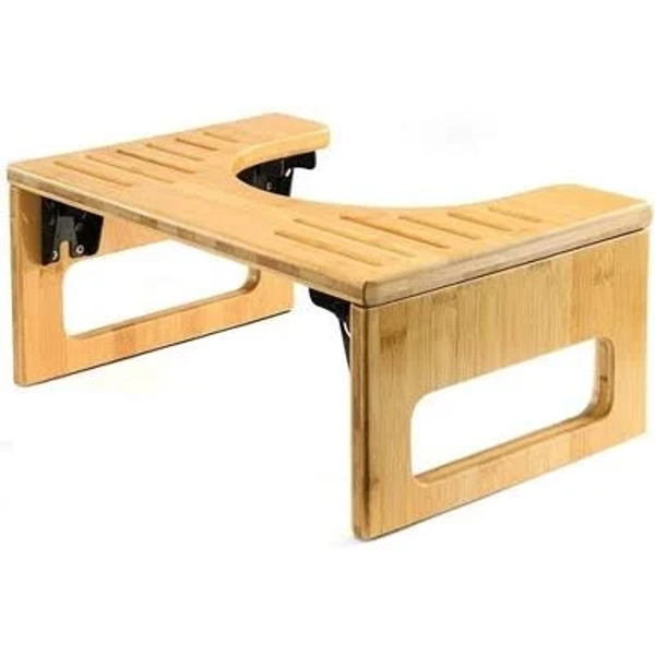 medicalkingusa Toilet Stool, Potty Stool, Toilet Foot Stool Waterproof and Non Slip Bamboo Toilet Stool Toilet Ottoman