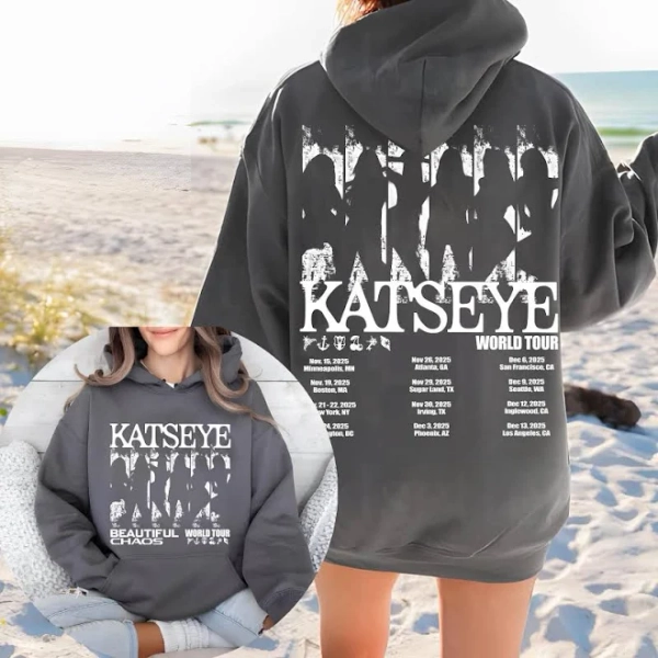 Katseye The Beautiful Chaos Tour 2025 Retro Hoodie