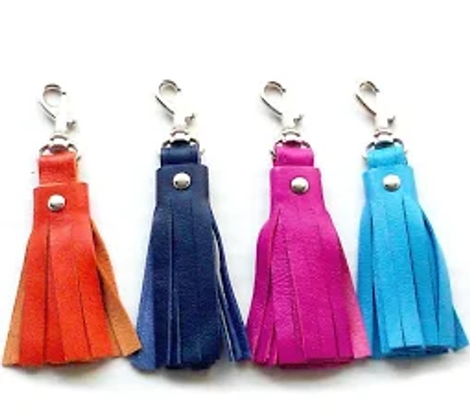 Kate Leather Tassel Key Chain