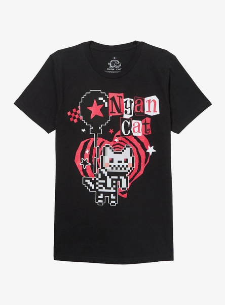 Nyan Cat Skeleton 8-Bit T-Shirt