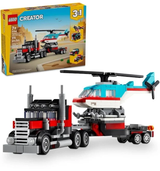 LEGO Creator Flatbed Truck with Helicopter