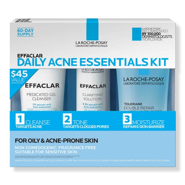 Effaclar Daily Acne Essentials Kit for Oily & Acne-Prone Skin
