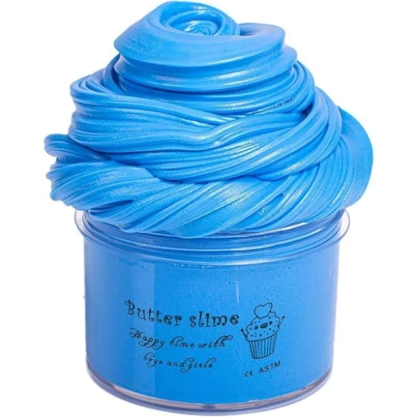 Happyforu Blue Stitch Fluffy Slime