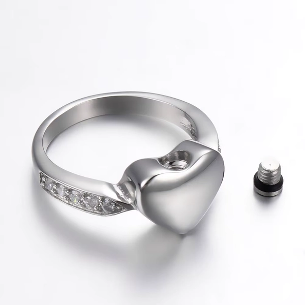 Memorial Stainless Steel Cremation Ring Size 7-9 Ash Urn Ring Anniversary Jewelry Keepsake Customized Name