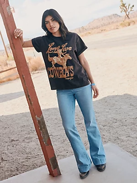 Women's Wrangler Retro® Bailey High Rise Trouser Jean | Women's JEANS | Wrangler®