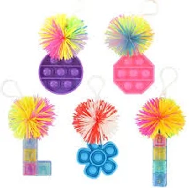 Pom Pom Fidget Keychain | Stacys Sensory Solutions