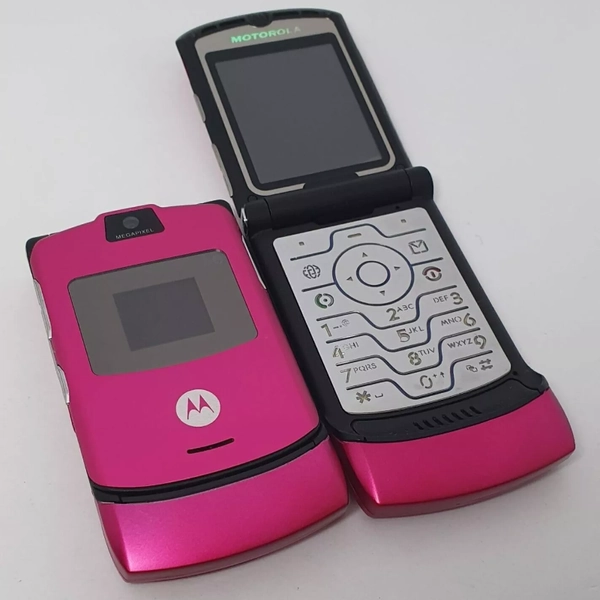 Original Motorola RAZR V3 Flip Mobile Phone Unlocked Cellphone Camera 2G GSM