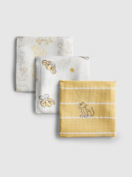 Pack de 3 paños de muselina de El Rey León de Disney