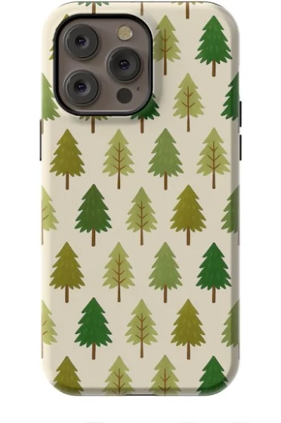 Chic Evergreen Forest Phone Case, iPhone 14 Pro Max / Extra Protective + MagSafe / matte