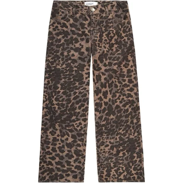 Abercrombie Kids Girls' Printed Leopard Baggy Jeans