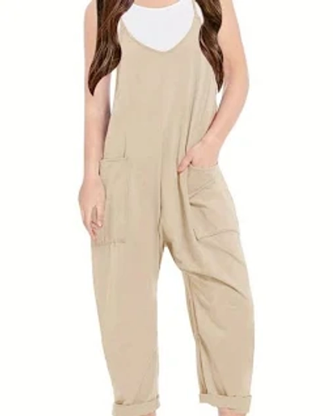 Girls' Relaxed Spaghetti Strap Back to School Romper