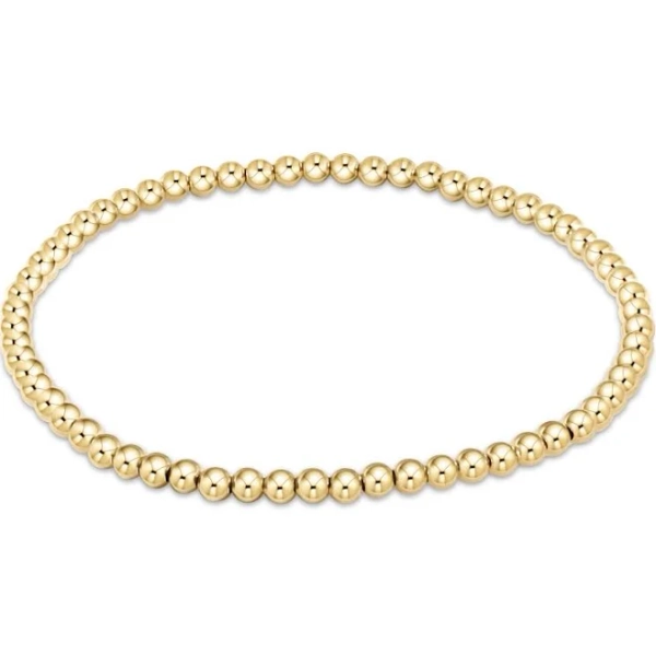 enewton 3mm Classic Gold Bead Bracelet