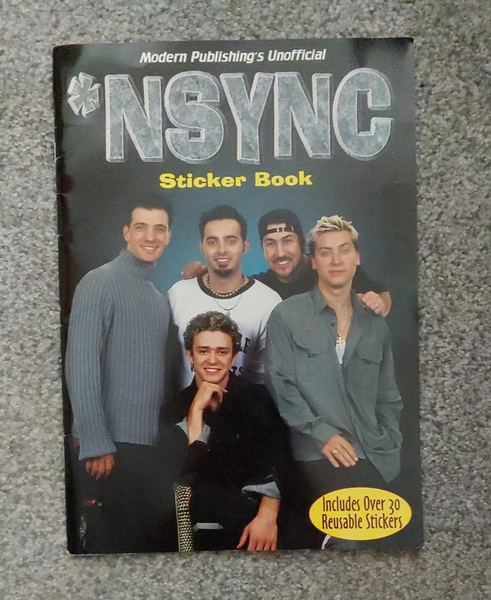 Vintage NSYNC 2001 Sticker Book Clean &amp; Complete Justin Timberlake - No Stickers