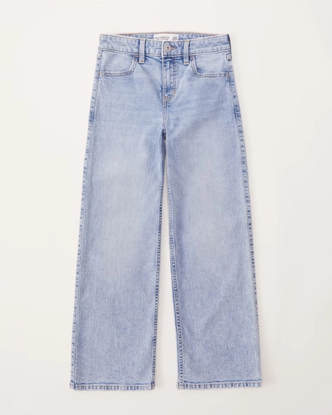 high rise wide leg jeans