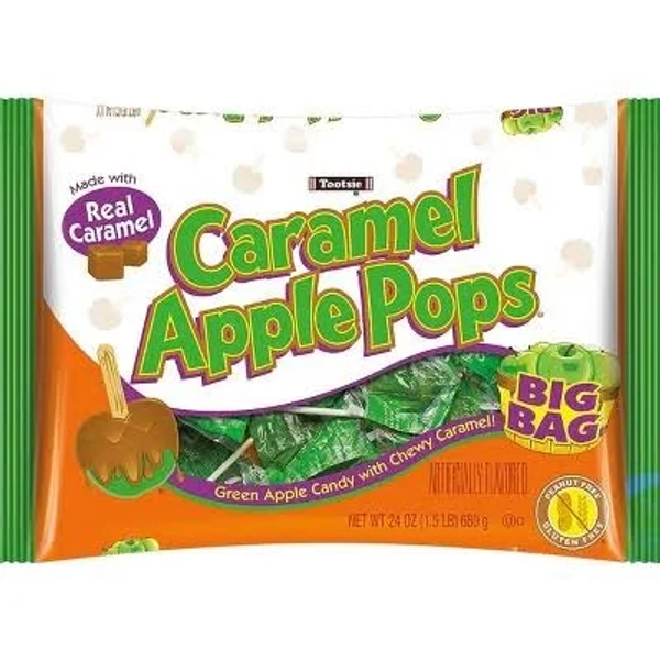 Tootsie Caramel Apple Pops Halloween Bag