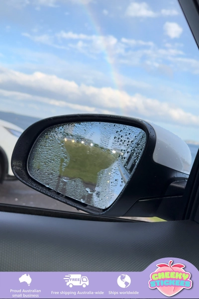 Star Mirror Sticker: Car Peeker Decal (2pcs)