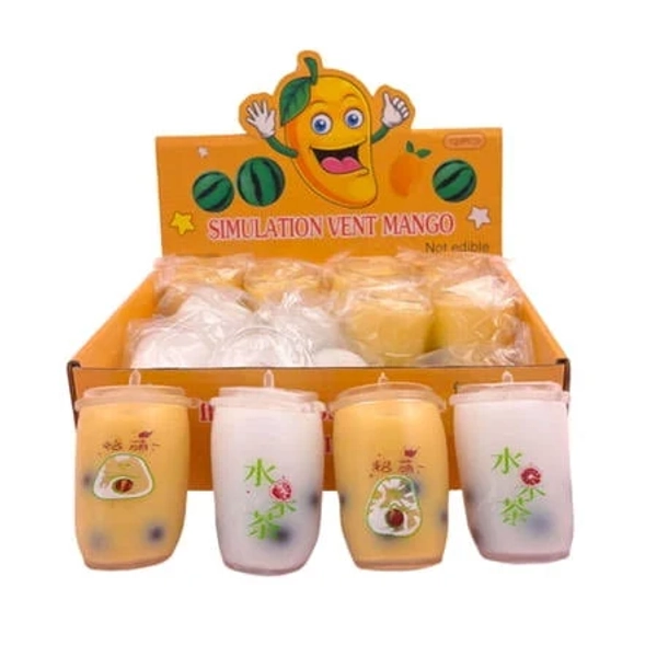 Milk Tea Cup Taba Style Squishy, Realistic Boba Tea Simulation Squeeze Tool, Slow Rising Hand Fidget for Anxiety Relief, Adorable Beverage Pressure