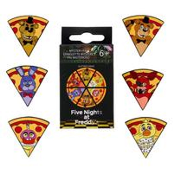 Loungefly Five Nights at Freddy's Pizza Slice Mystery Box Enamel Pin Gamestop Exclusive