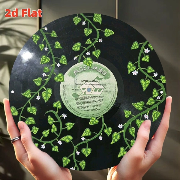 2D Flat, Wood Wall Decor Suitable for Music Studios & Plant-Themed Cafes - Vintage Musical Notes & Wall Art Sign, Wood Panel, Durable Indoor Decoration for Rooms - Unique Gift for Musicians & Botanists, 2D Plane Style, 2D Flat