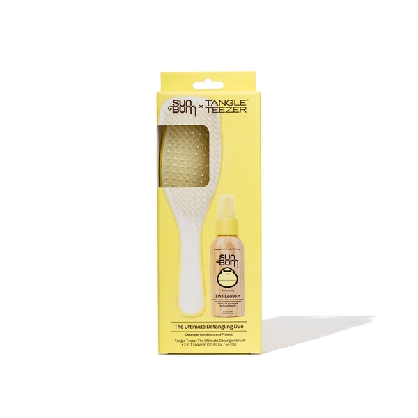 Sun Bum x Tangle Teezer The Ultimate Detangling Leave-In Conditioner & Hair Brush Duo