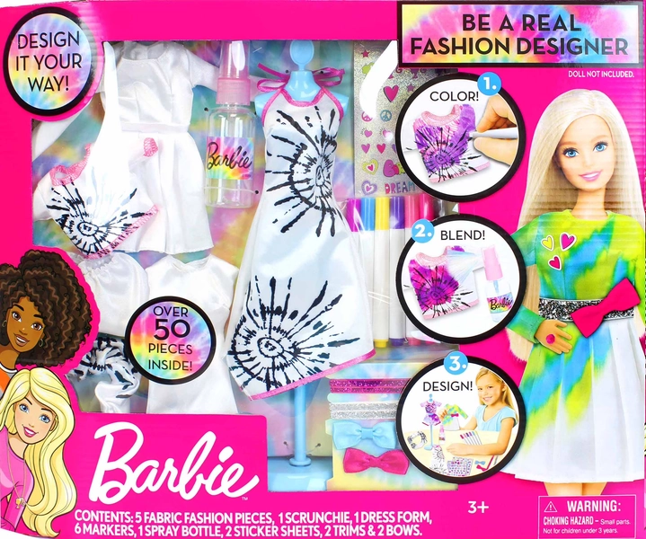 Barbie Tie-Dye Be a Real Fashion Designer Doll Clothes Designing Kit