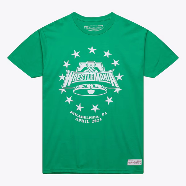 Wrestlemania Mitchell & Ness Wrestlemania 40 Revolution T-Shirt