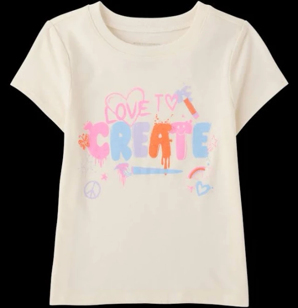 The Children's Place Baby Girls School Love To Create Graphic T-Shirt