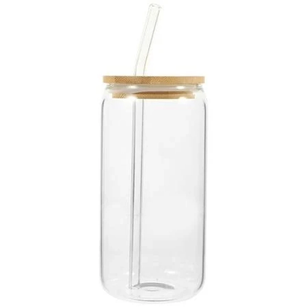 Supvox Bamboo Lid Glass Drinking Cup