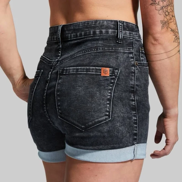Born Primitive Flex Stretchy Mom Jean Shorts