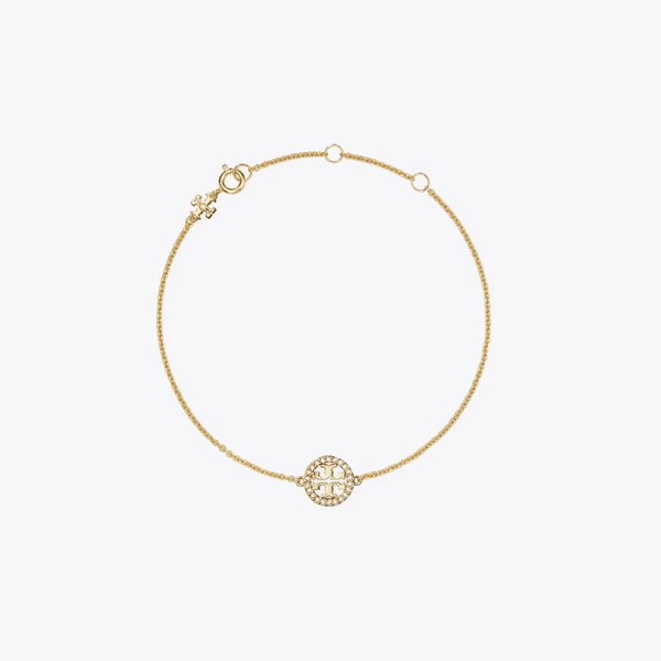 Icon Pavé Chain Bracelet in yellow, size OS