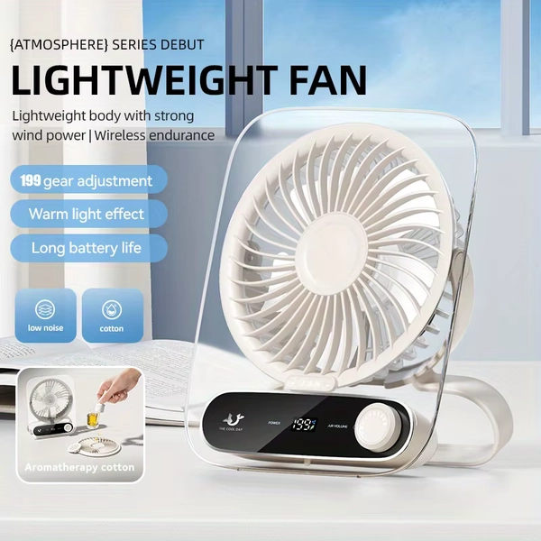 High Speed Mini Cooling Fan Portable Desk Fan Multi-Function Handheld/Desktop/Wall-Mounted for Kitchen Office Bedroom - AliExpress 6