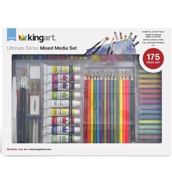 Kingart 175 Piece Complete Art Set for Drawing, Painting & Sketching
