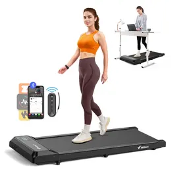 Merach Under Desk 2-in-1 Walking Pad for Home & Office,  2.25HP Low-Noise Portable 265lbs Treadmill with LED Display for Walking and Jogging, TikTokShopBlackFriday SpringStatements