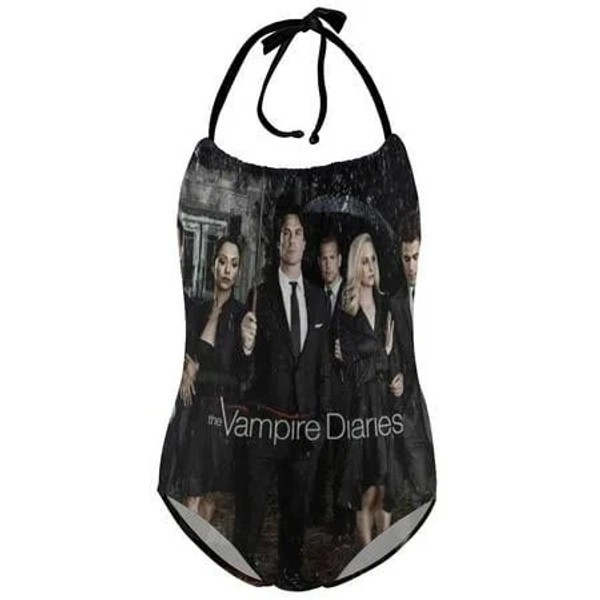 Vampire Diaries Girl's Soft Stretchy One-Piece Swimsuit