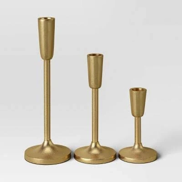 Threshold Aluminum Taper Holders Set of 3