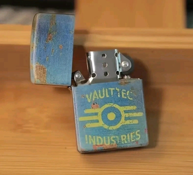 Fallout Flip Top Themed Working REAL Lighter Vault-Tech Industries New 